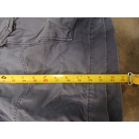 Vintage Polo Ralph Lauren BLUE Cargo Shorts Mens 36'fits 38w Khaki Chino Preppy - Picture 8 of 11